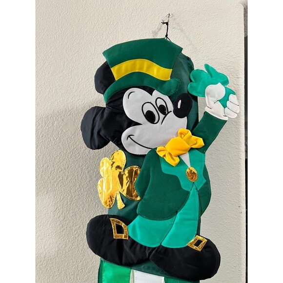 Disney Mickey Mouse Leprechaun St. Patrick's Day Hanging WindSock Decor - Picture 3 of 9